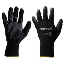 Guantes de Nylon con recubrimiento de nitrilo talla mediana