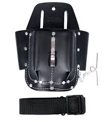 Estuche portaherramientas de cuero 4 compartimientos