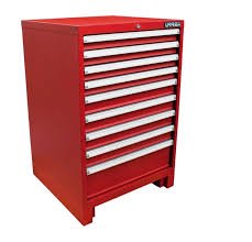 Gabinete fijo uso extra pesado 9 gavetas 28"