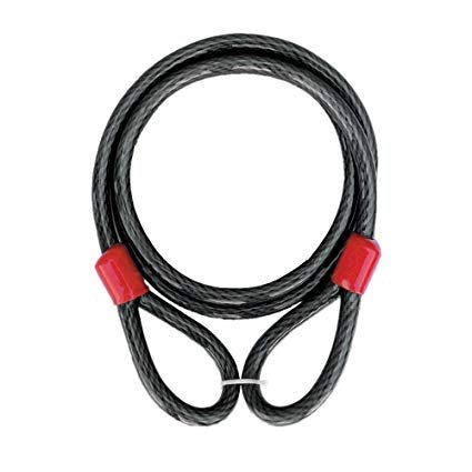 CABLE SEGURIDAD DOBLE LAZO 1.6 cm x  1.5 m