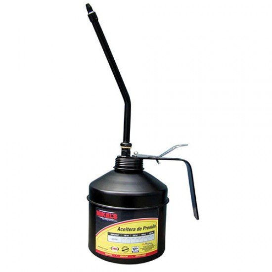 ACEITERA  DE PRESIÓN, BOTE DE ACERO. TUBO RIGIDO 1000  ML