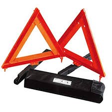 TRIANGULOS REFLEJANTES 17" 1 PAR C/BOLSA VINIL