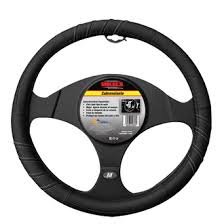 CUBREVOLANTE DE PIEL COLOR NEGRO DEPORTIVO