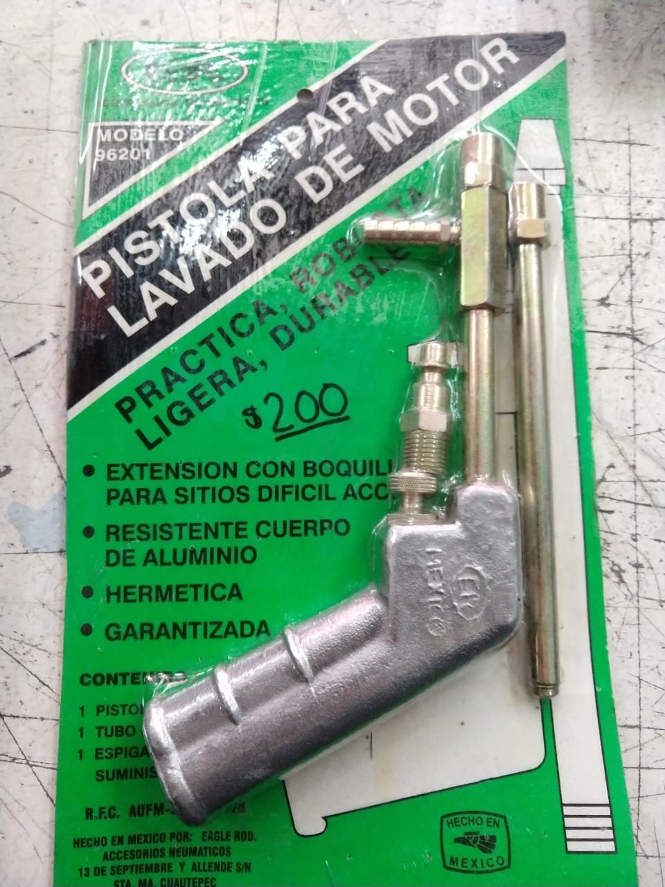 PISTOLA PARA LAVADO DE MOTOR