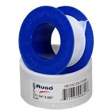 CINTA TEFLON 13mm 1/2" x 260" 6.5mts RUGO