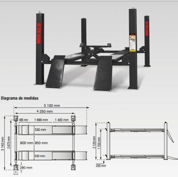 RAMPA ELEVADORA DE ALINEACION 4000 KG