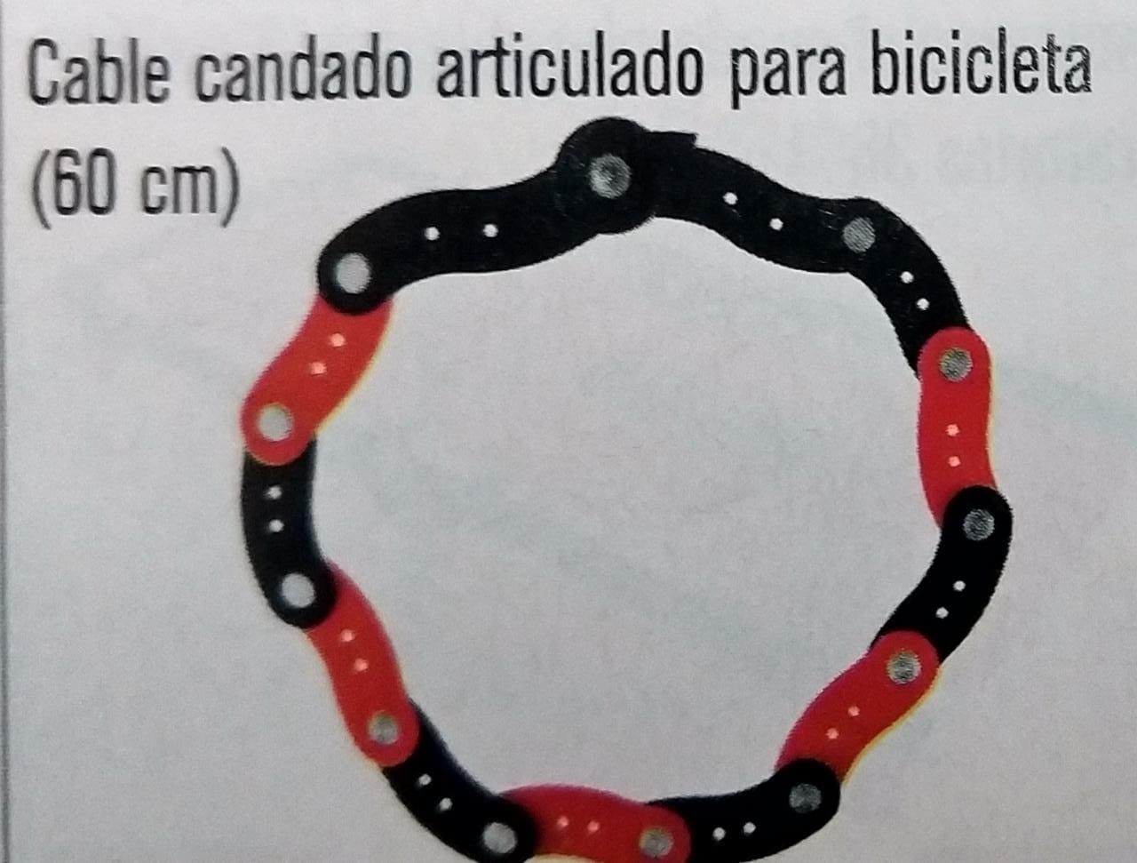 CABLE CANDADO ARTICULADO PARA BICICLETA (60 CM)