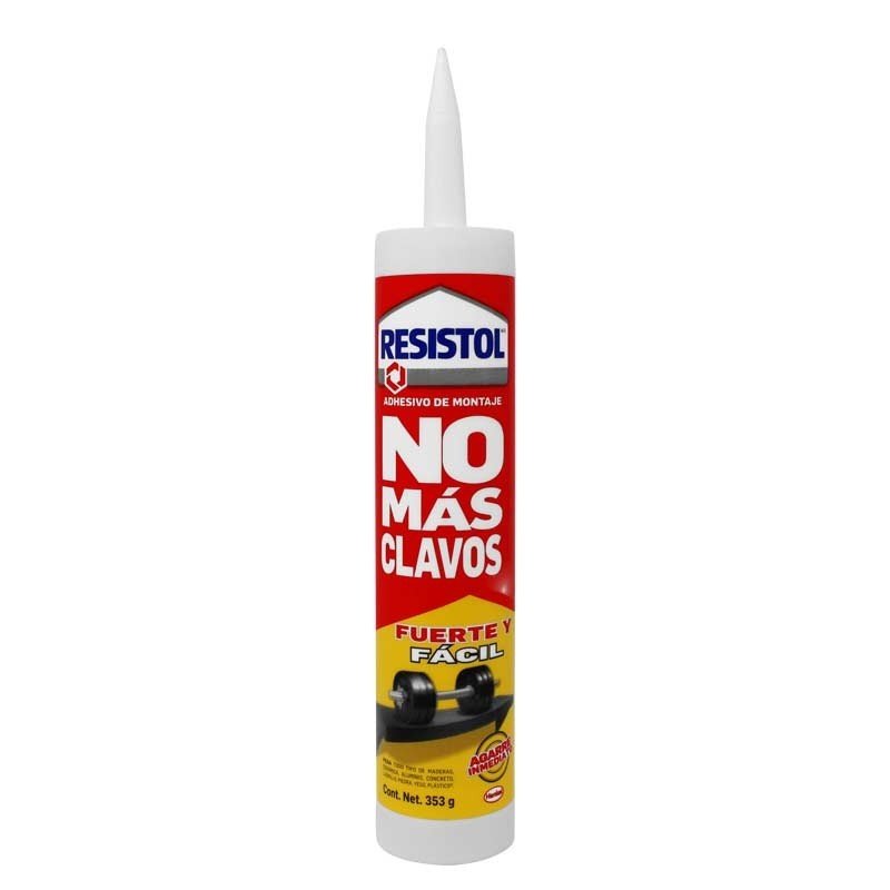 RESISTOL  NO MAS CLAVOS FUERTE Y FACIL 9618  353grs CARTUCHO HENKEL