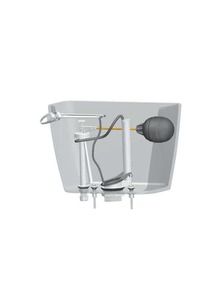 KIT DE ACCESORIOS P/TANQUE BAJO SIST. STD PVC FLEXIMATIC MAXTOR 2702